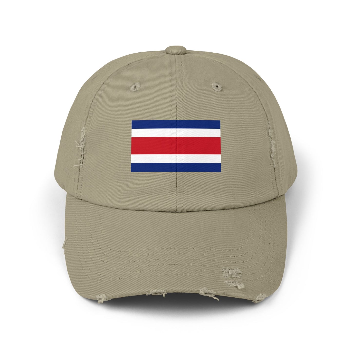 Retro-Cap mit Flaggenmotiv im Used-Look | Unisex-Cap mit Costa-Rica-Motiv – perfekt für Freizeit, Outdoor-Abenteuer, Sommerfeste, Reisen und als Geschenk für Sie und Ihn