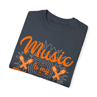 (Música)Camiseta unisex teñida en prenda