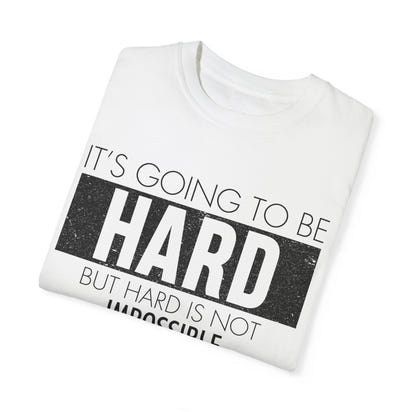 Unisex-T-Shirt aus stückgefärbtem Material