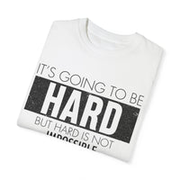 Unisex-T-Shirt aus stückgefärbtem Material