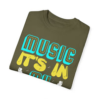 (Música)Camiseta unisex teñida en prenda