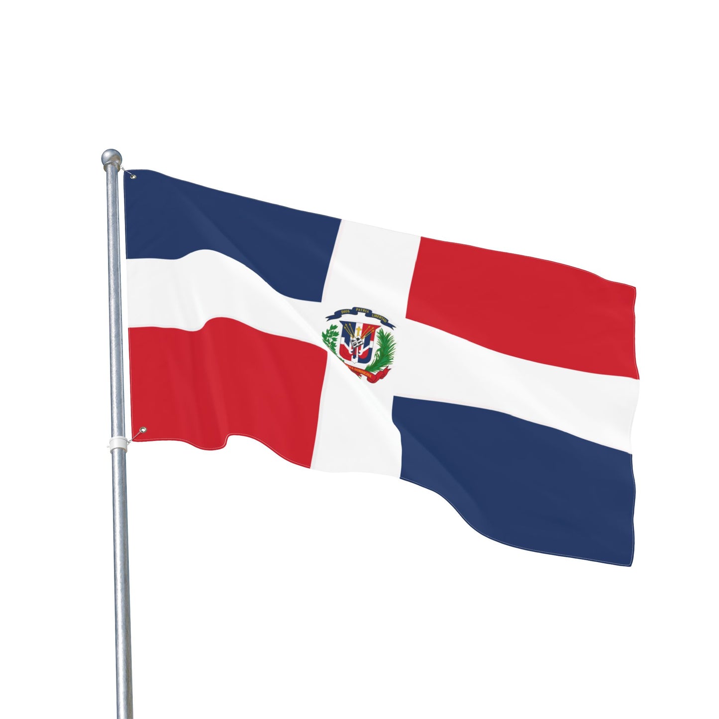 Bandera de República Dominicana de doble cara, decoración de exteriores, barbacoa de verano, orgullo nacional, hogar y jardín, eventos deportivos, regalos