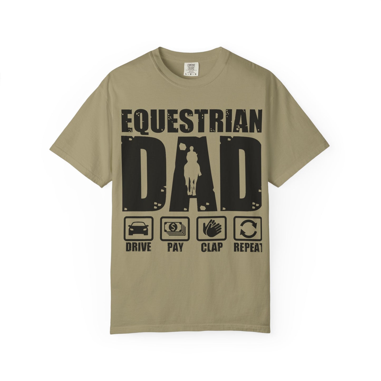 Camiseta para papá ecuestre, regalo único para el Día del Padre, regalo para amantes de los caballos, camiseta unisex informal, ropa para papá que monta a caballo