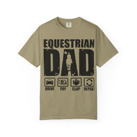 Camiseta para papá ecuestre, regalo único para el Día del Padre, regalo para amantes de los caballos, camiseta unisex informal, ropa para papá que monta a caballo