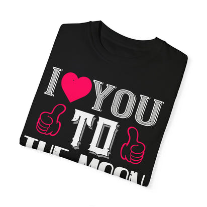 (Valentinstag) Unisex-T-Shirt aus stückgefärbtem Material