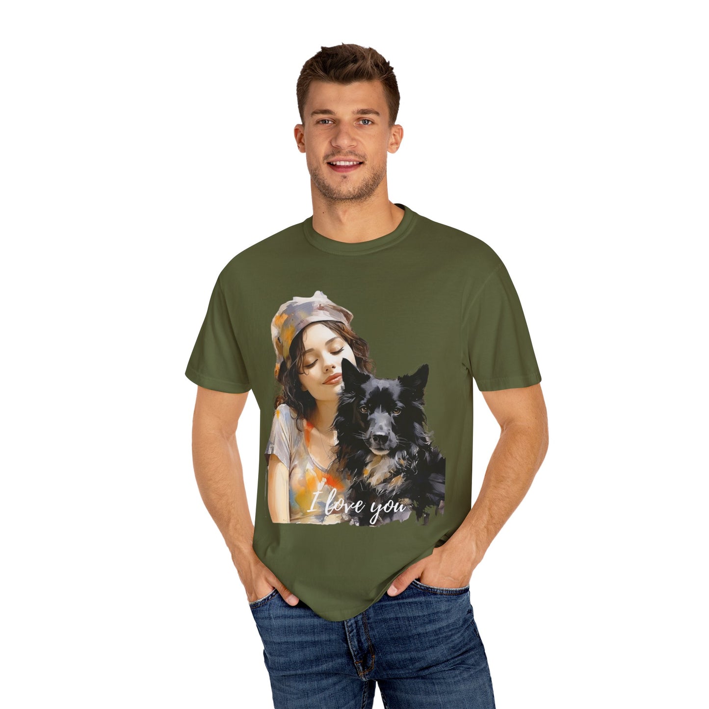 Artistic touch (Dogs) Unisex Garment-Dyed T-shirt