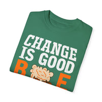 Unisex-T-Shirt aus stückgefärbtem Material