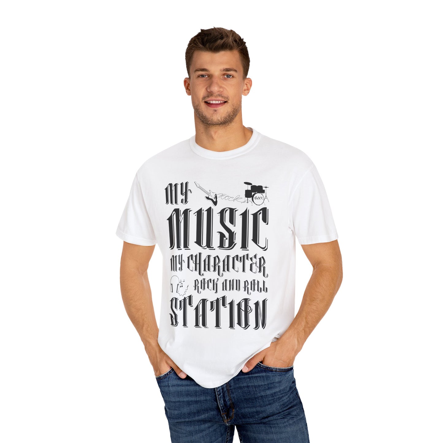 (Music)Unisex Garment-Dyed T-shirt