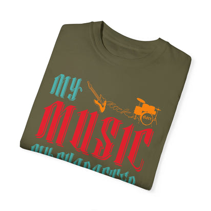 (Música)Camiseta unisex teñida en prenda