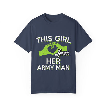 Militärisches Unisex-T-Shirt, stückgefärbt