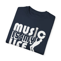 (Música)Camiseta unisex teñida en prenda