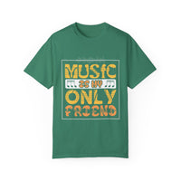 (Música)Camiseta unisex teñida en prenda