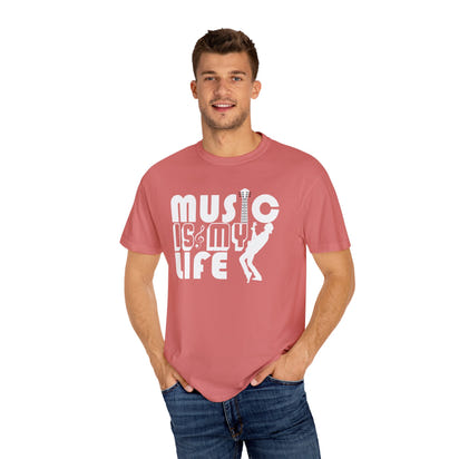 (Música)Camiseta unisex teñida en prenda