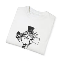 (Cristian) Unisex-T-Shirt aus stückgefärbtem Material