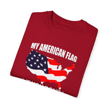 Militärisches Unisex-T-Shirt, stückgefärbt