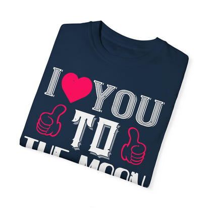 (Valentinstag) Unisex-T-Shirt aus stückgefärbtem Material