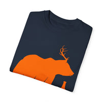 Unisex-T-Shirt aus stückgefärbtem Material