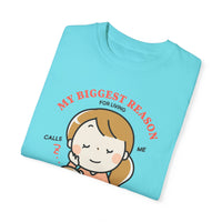 Unisex-T-Shirt aus stückgefärbtem Material