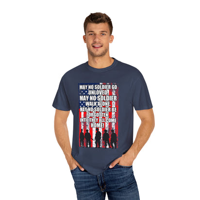 Militärisches Unisex-T-Shirt, stückgefärbt