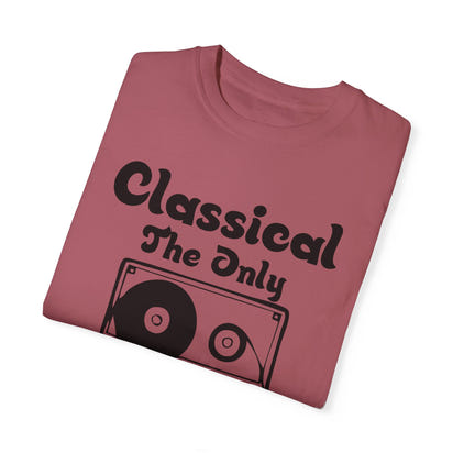 (Música)Camiseta unisex teñida en prenda