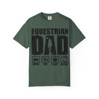 Camiseta para papá ecuestre, regalo único para el Día del Padre, regalo para amantes de los caballos, camiseta unisex informal, ropa para papá que monta a caballo