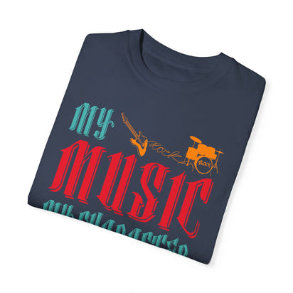 (Música)Camiseta unisex teñida en prenda