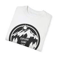 Unisex-T-Shirt aus stückgefärbtem Material