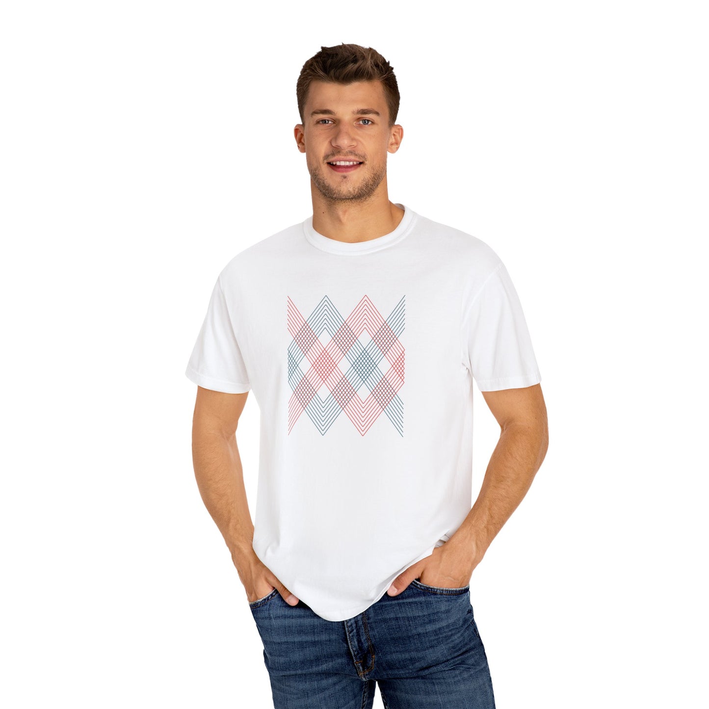 Geometry Unisex Garment-Dyed T-shirt