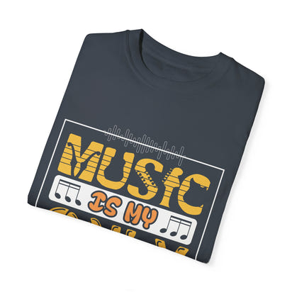(Música)Camiseta unisex teñida en prenda