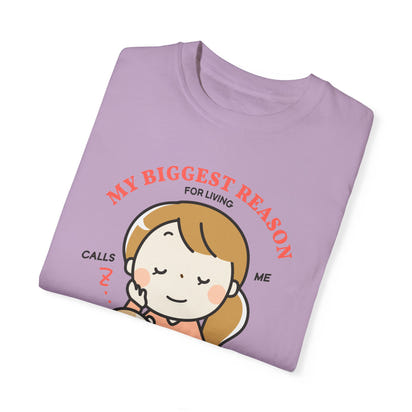 Unisex-T-Shirt aus stückgefärbtem Material