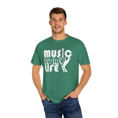 (Música)Camiseta unisex teñida en prenda