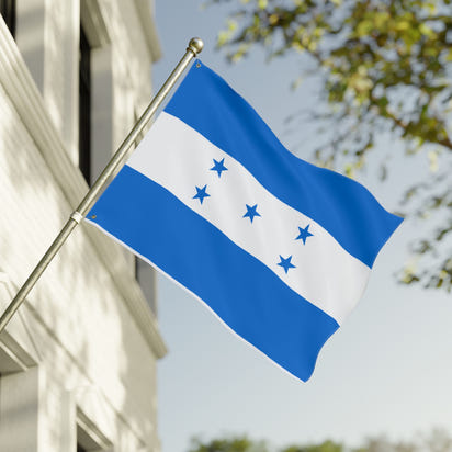 Bandera hondureña de doble cara, pancarta decorativa para exteriores, emblema nacional, decoración del hogar, regalos para celebraciones.
