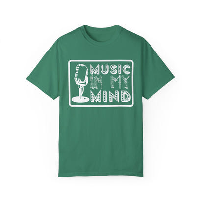 (Musik)Unisex-T-Shirt aus stückgefärbtem Material