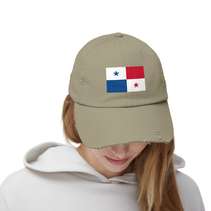 Panama-Flagge-Cap im Used-Look, Unisex-Freizeitmütze, Outdoor-Ausrüstung, Geschenk für Reisende, Sommeraccessoire, Sportmütze