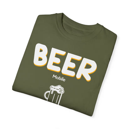 Unisex-T-Shirt mit Alkohol-Motiv, stückgefärbt