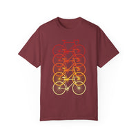 Unisex-Fahrrad-T-Shirt, stückgefärbt