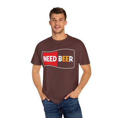 Unisex-T-Shirt aus stückgefärbtem Material