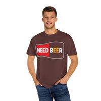 Unisex-T-Shirt aus stückgefärbtem Material