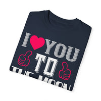 (Valentinstag) Unisex-T-Shirt aus stückgefärbtem Material