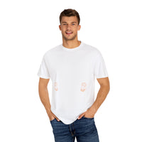 Unisex-T-Shirt aus stückgefärbtem Material