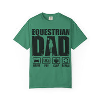 Camiseta para papá ecuestre, regalo único para el Día del Padre, regalo para amantes de los caballos, camiseta unisex informal, ropa para papá que monta a caballo