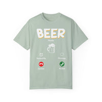 Unisex-T-Shirt mit Alkohol-Motiv, stückgefärbt