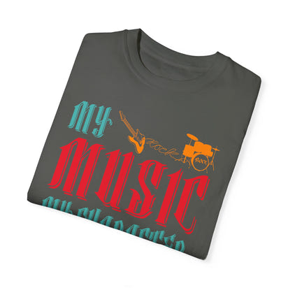 (Música)Camiseta unisex teñida en prenda