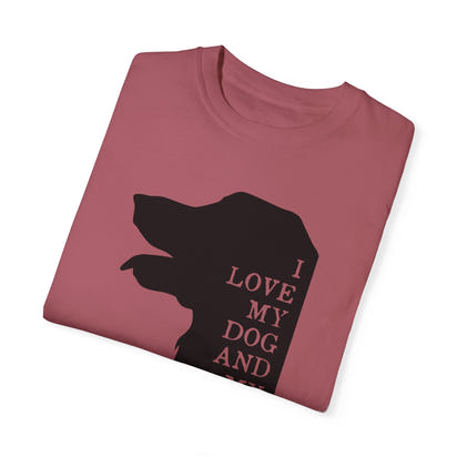 Unisex-T-Shirt aus stückgefärbtem Material