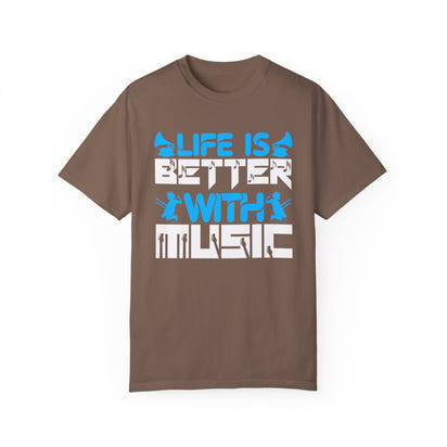 (Música)Camiseta unisex teñida en prenda