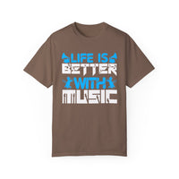 (Música)Camiseta unisex teñida en prenda
