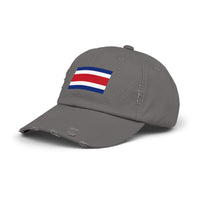 Retro-Cap mit Flaggenmotiv im Used-Look | Unisex-Cap mit Costa-Rica-Motiv – perfekt für Freizeit, Outdoor-Abenteuer, Sommerfeste, Reisen und als Geschenk für Sie und Ihn