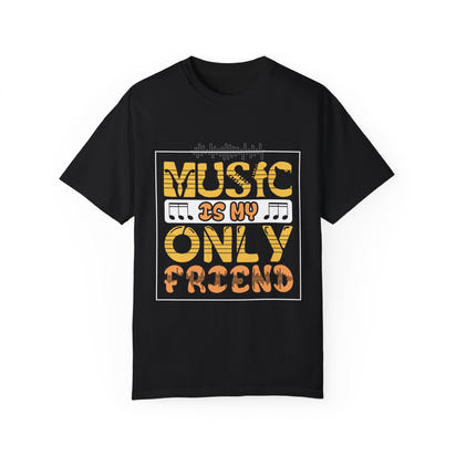 (Música)Camiseta unisex teñida en prenda