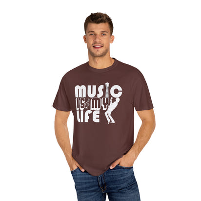(Música)Camiseta unisex teñida en prenda