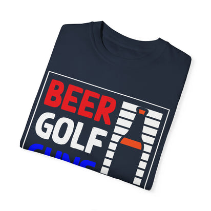 Unisex-T-Shirt aus stückgefärbtem Material